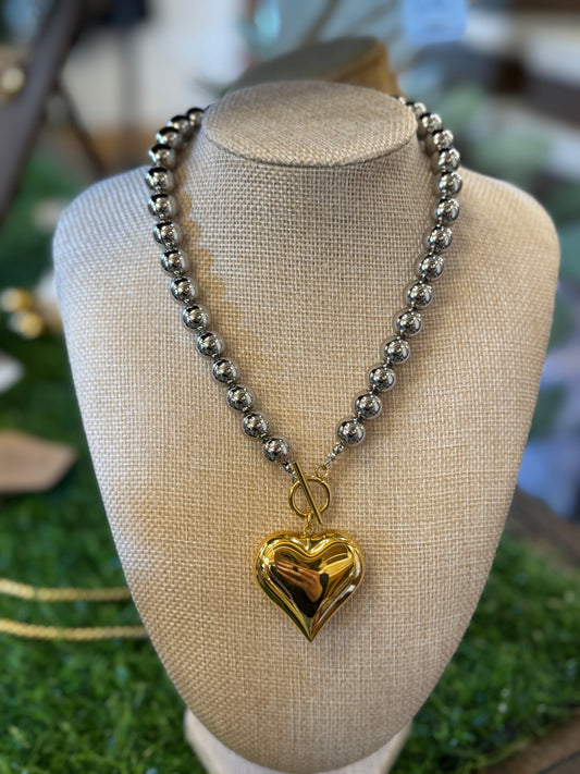 Bubble Heart Necklace