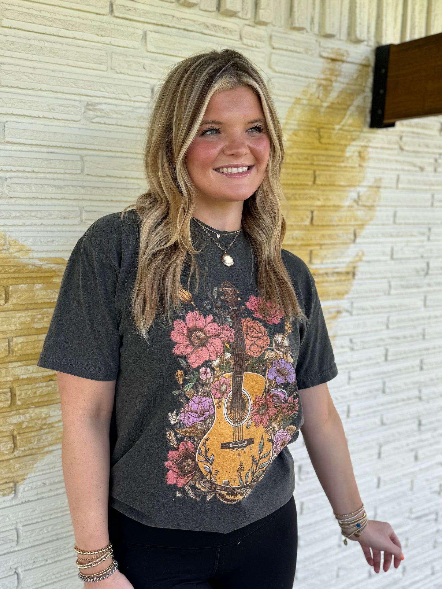 Flowers & Guitar Tee