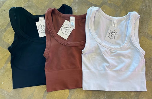 Deep Scoop Neck Crop