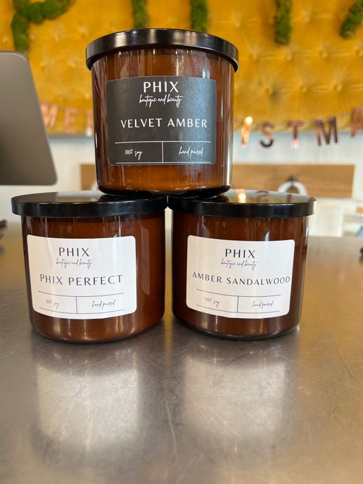 PHIX Amber Jar Candles